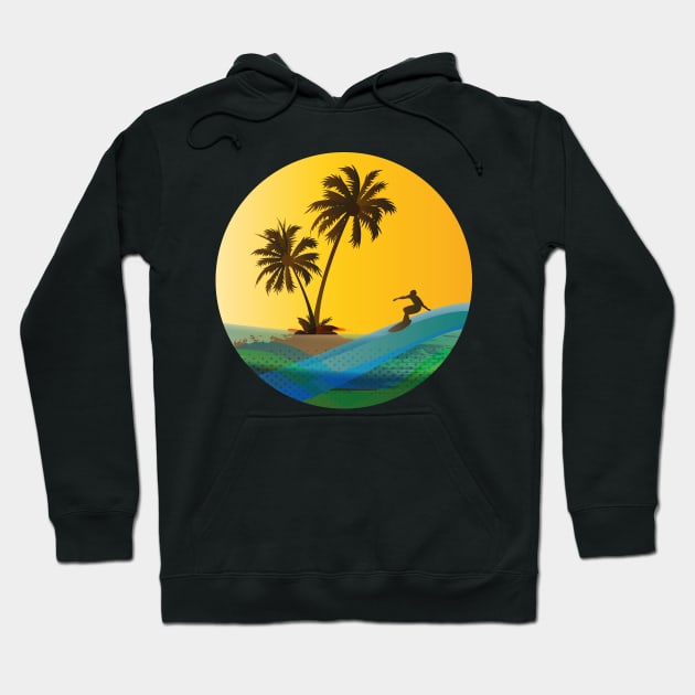 Surfer Hoodie by grafart